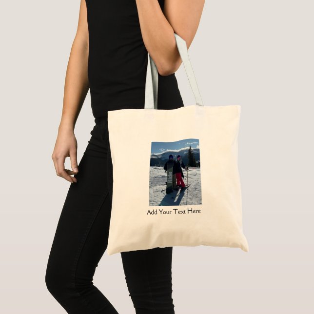 Bolsa Tote Personalizado Adicione sua própria foto  (Frente (produto))