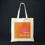 Bolsa Tote Personalizado Bat Mitzvah Único com Gradiente Lara<br><div class="desc">Bat Mitzvah Personalizado Tot Bag com Gradação Cor-de-Rosa Laranja Retroversa</div>