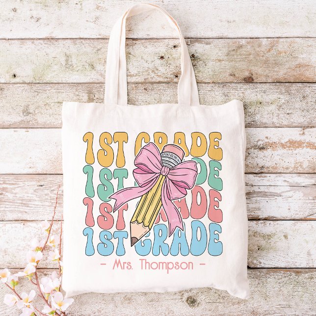 Bolsa Tote Personalizado Com Nome Personalizado De Professora (Criador carregado)