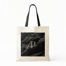 Personalizado com o nome Trendy Marble Black