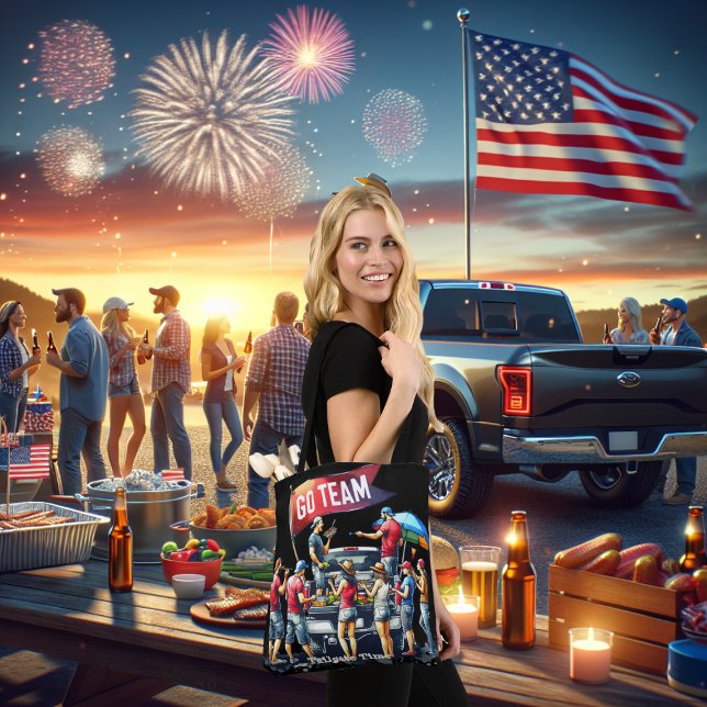 Bolsa Tote Personalizado do Time Go Team de Personalização (Tailgate Time Go Team Collection Tote Bag)