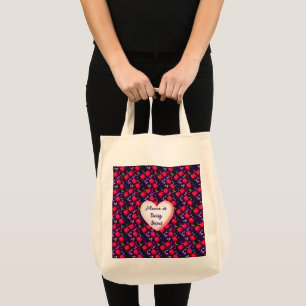 Bolsa Tote Personalizado e customizado Borboleta Cereja Fofa