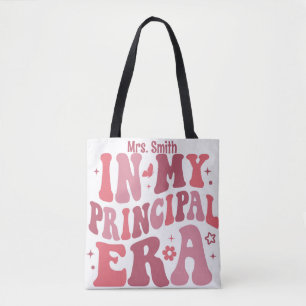 Bolsa Tote Personalizado Em Meu Retrô Rosa Da Era Principal