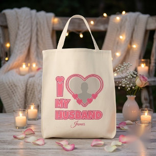 Bolsa Tote Personalizado Eu Amo Meu Marido – Adicionar Foto e