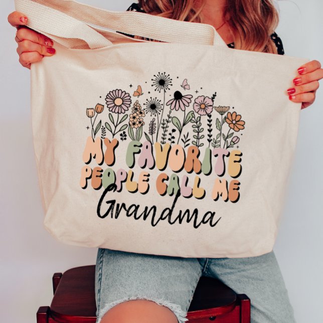 Bolsa Tote Personalizado Meu Pessoas Favorito Me Chame De Avó (Criador carregado)