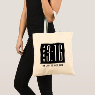 Bolsa Tote Personalizado Moderno John 3:16