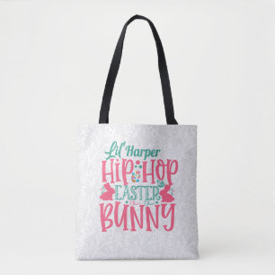 Bolsa Tote Personalizado NOME ADD Lil Hip Hop Coelhinho de P