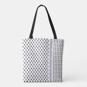 Bolsa Tote Personalizado Palestiniano Kufiya Concebido
