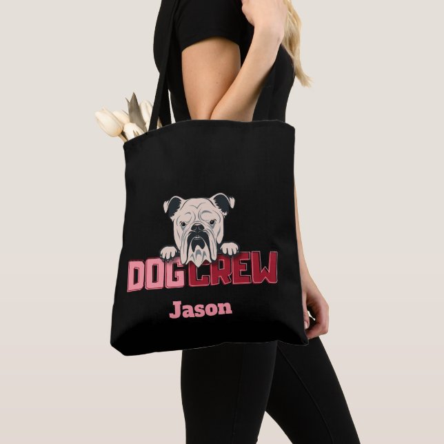 Bolsa Tote Personalizado para Buldogue da Tripulação de Cães (Close Up)