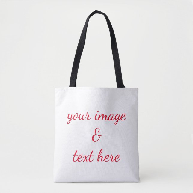 Bolsa Tote Personalizado Personalizado Sua Própria Fotografia (Frente)