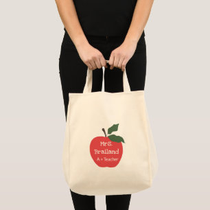 Bolsa Tote Personalizar a maçã de presente de professor per