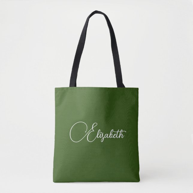 Bolsa Tote Personalizar Adicionar Sua Própria Floresta Profun (Frente)