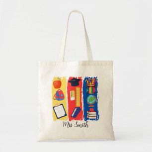 Bolsa Tote Personalizar Cor Brilhante do Professor