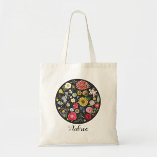 Bolsa Tote Personalizar Flor de Aquarela Realista