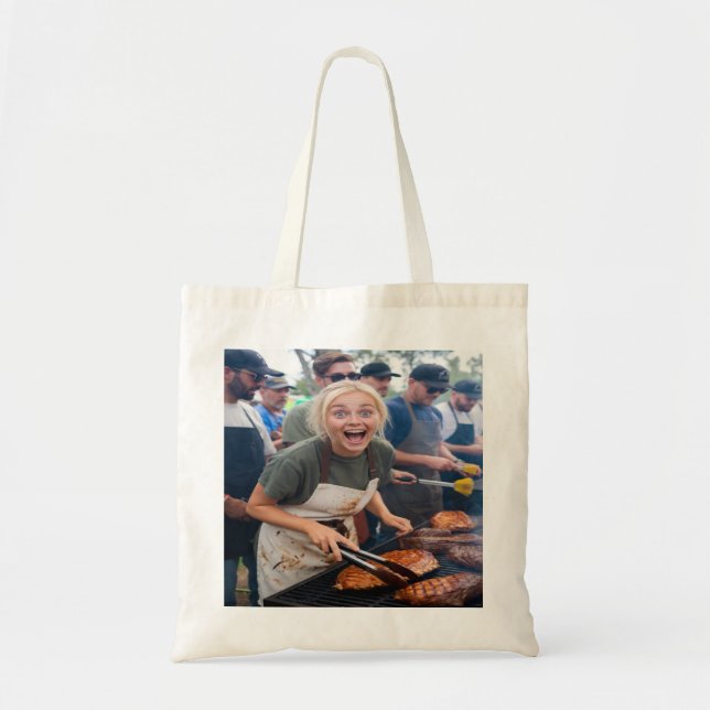 Bolsa Tote Personalizar Foto de Concurso de Churrasco (Frente)