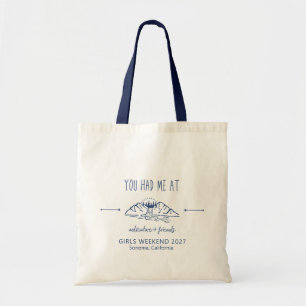 Bolsa Tote Personalizar Getaway do Final de Semana da Adventu