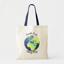 Bolsa Tote Personalizar o Dia da Terra Todos os Dias brilha n