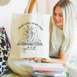 Bolsa Tote Personalizar o Livro Floral do Lit Blooming