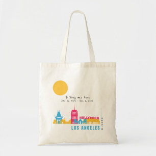 Bolsa Tote Personalizar que estive aqui em Los Angeles, Calif