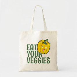 Bolsa Tote Personalizável Come Suas Veggies - Bell Pepper Ver