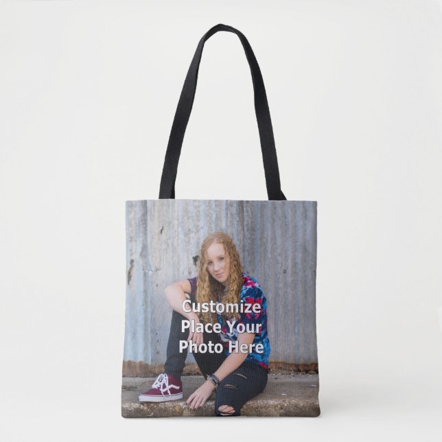 Bolsa Tote Personalize com sua foto (Frente)