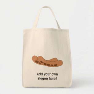 Bolsa Tote Personalize este as salsichas gráficas