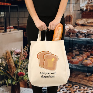Bolsa Tote Personalize este gráfico amanteigado do brinde