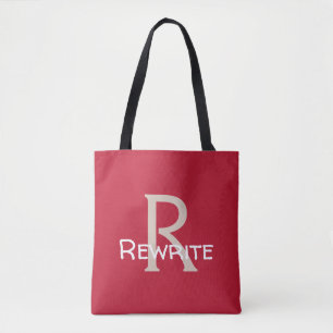 Bolsa Tote Personalize este modelo, MONOGRAM, FAMÍLIA, NOME,