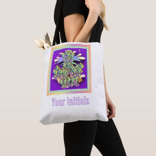 Bolsa Tote Personalize Floresta Floral (Close Up)
