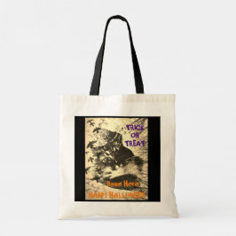 Bolsa Tote Personalize HALLOWEEN CAT - TRICK OU TRAT BAG