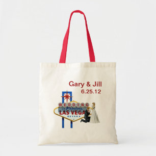 Bolsa Tote Personalize Las Vegas que Wedding o saco, a noiva