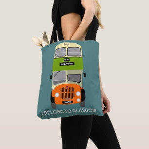Bolsa Tote Personalize o barramento de dois andares do Vintag