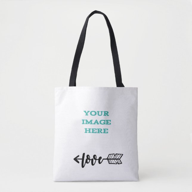 Bolsa Tote Personalize o seu próprio - Amor (Frente)
