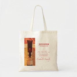 Bolsa Tote Personalize, RCIA Parabéns, Católico, Vermelho