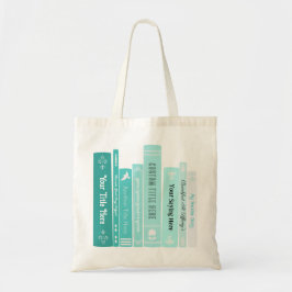 Bolsa Tote Personalized Book Tote / Shopping Bag (Teal Blue)