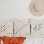Bolsa Tote Personalized Bridesmaid Cute Script Tote Bag<br><div class="desc">We are always adding new designs daily!</div>