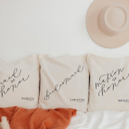 Bolsa Tote Personalized Bridesmaid Cute Script Tote Bag