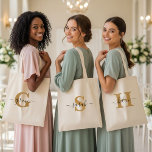 Bolsa Tote Personalized bridesmaid tote bags<br><div class="desc">Personalized bridesmaid tote bags, Large beige bridesmaid gift tote bags, Bride tote bag, Maid of honor tote bag, Party tote bag, Monogrammed tote bag Get ready for the big day and make every moment special with our Personalized Bridesmaid or Bride Tote Bag. This large beige canvas gift tote bag is...</div>