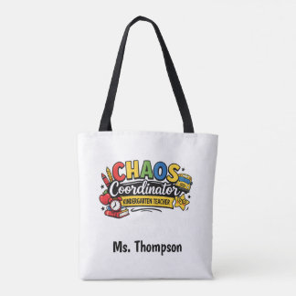 Bolsa Tote Personalized Chaos  Coordinator Teacher 