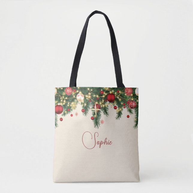 Bolsa Tote Personalized Christmas (Frente)