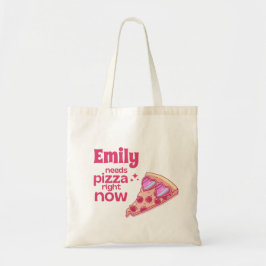 Bolsa Tote Personalized Funny Pizza Love Gift Tote Bag