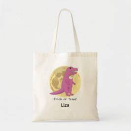Bolsa Tote Personalized Halloween T-rex girl costume