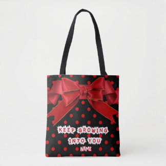 Bolsa Tote Personalized Keep Growing Into You Motivational
