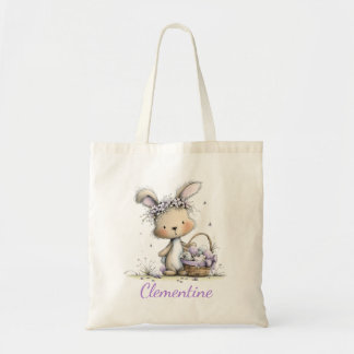Bolsa Tote Personalized Kids Easter Tote Bag