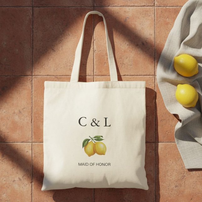 Bolsa Tote Personalized Maid of Honor Tote Bag (Criador carregado)