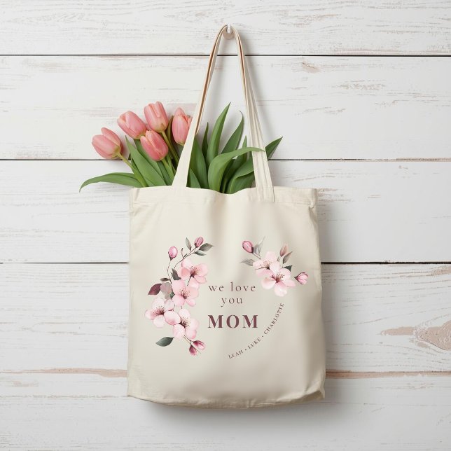 Bolsa Tote Personalized Mothers Day Tote Bag for Mom (Criador carregado)