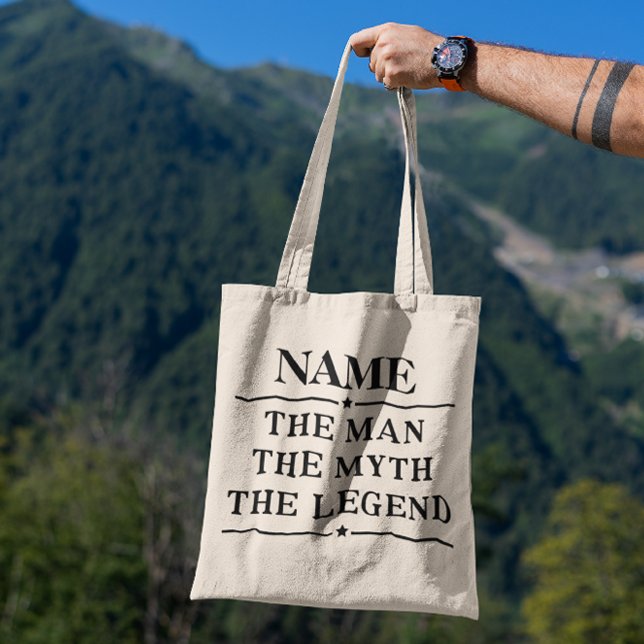 Bolsa Tote Personalized Name The Man The Myth The Legend (Criador carregado)