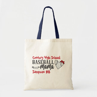 Bolsa Tote Personalized Team Name Baseball Mama  Tote Bag