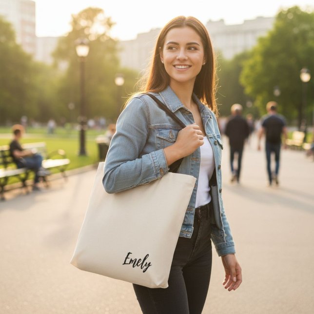 Bolsa Tote Personalized Tote,  Bridesmaid Gift, Custom Name  (Criador carregado)