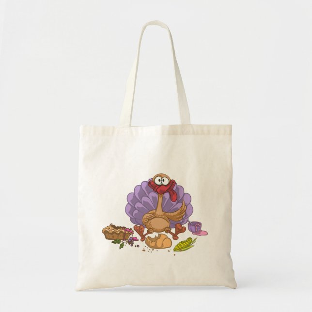 Bolsa Tote peru de ação de graças engraçado (Frente)